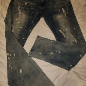 Men's Switch Remarkable Tapered Fit Distressed Jeans See Pics Regarding Size
